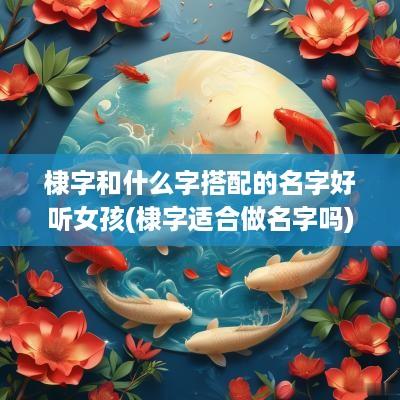 棣字和什么字搭配的名字好听女孩(棣字适合做名字吗)