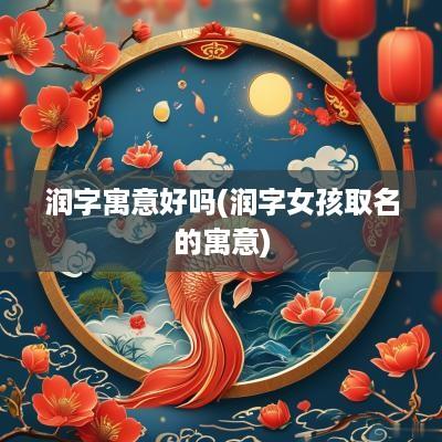 润字寓意好吗(润字女孩取名的寓意)