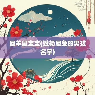 属羊鼠宝宝(姓杨属兔的男孩名字)