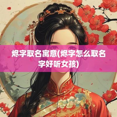 烬字取名寓意(烬字怎么取名字好听女孩)