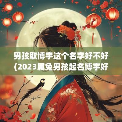 男孩取博宇这个名字好不好(2025属兔男孩起名博宇好吗怎么样)
