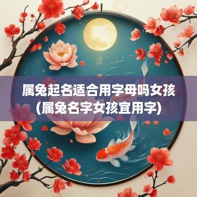 属兔起名适合用字母吗女孩(属兔名字女孩宜用字)