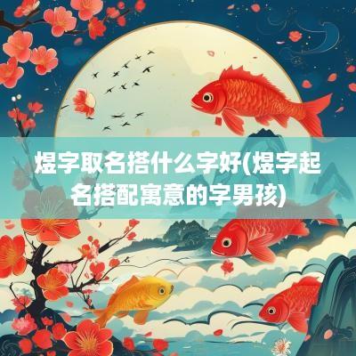 煜字取名搭什么字好(煜字起名搭配寓意的字男孩)