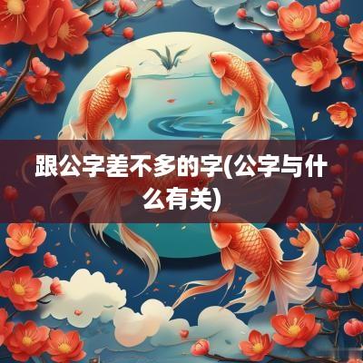 跟公字差不多的字(公字与什么有关)