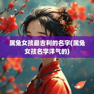 属兔女孩最吉利的名字(属兔女孩名字洋气的)