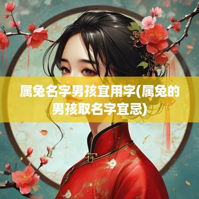 属兔名字男孩宜用字(属兔的男孩取名字宜忌)