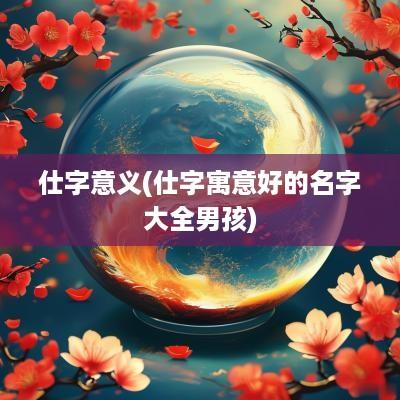 仕字意义(仕字寓意好的名字大全男孩)