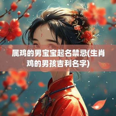 属鸡的男宝宝起名禁忌(生肖鸡的男孩吉利名字)