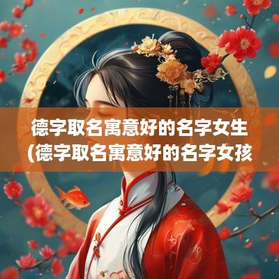 德字取名寓意好的名字女生(德字取名寓意好的名字女孩子)