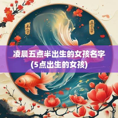 凌晨五点半出生的女孩名字(5点出生的女孩)