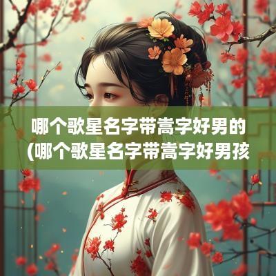 哪个歌星名字带嵩字好男的(哪个歌星名字带嵩字好男孩)