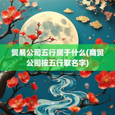 贸易公司五行属于什么(商贸公司按五行取名字)