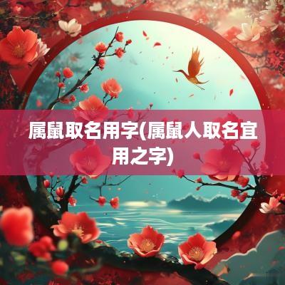 属鼠取名用字(属鼠人取名宜用之字)