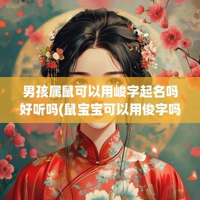 男孩属鼠可以用峻字起名吗好听吗(鼠宝宝可以用俊字吗)