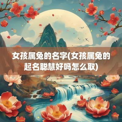 女孩属兔的名字(女孩属兔的起名聪慧好吗怎么取)