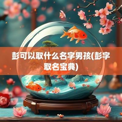 彭可以取什么名字男孩(彭字取名宝典)