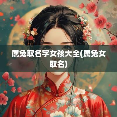 属兔取名字女孩大全(属兔女取名)