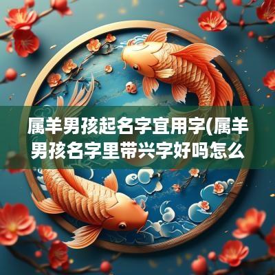 属羊男孩起名字宜用字(属羊男孩名字里带兴字好吗怎么取)