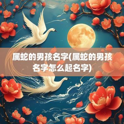 属蛇的男孩名字(属蛇的男孩名字怎么起名字)