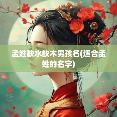 孟姓缺水缺木男孩名(适合孟姓的名字)