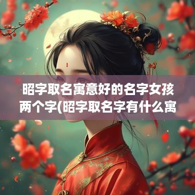 昭字取名寓意好的名字女孩两个字(昭字取名字有什么寓意)