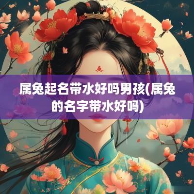 属兔起名带水好吗男孩(属兔的名字带水好吗)