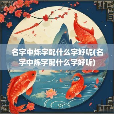 名字中烁字配什么字好呢(名字中烁字配什么字好听)