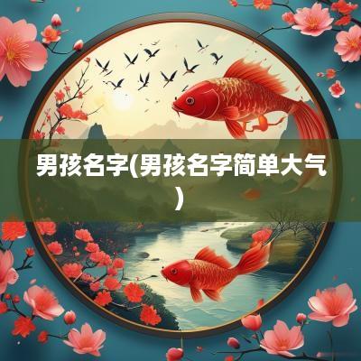 男孩名字(男孩名字简单大气)