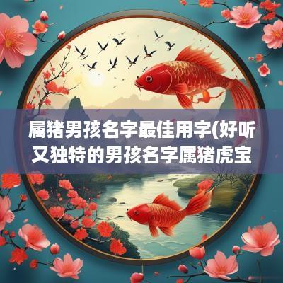 属猪男孩名字最佳用字(好听又独特的男孩名字属猪虎宝宝)