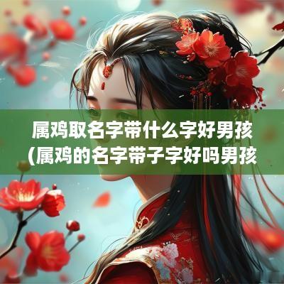 属鸡取名字带什么字好男孩(属鸡的名字带子字好吗男孩)