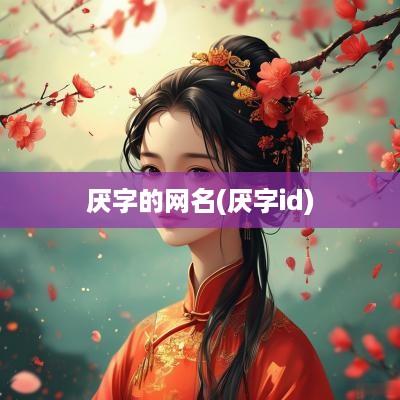 厌字的网名(厌字id)