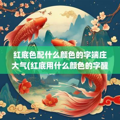 红底色配什么颜色的字端庄大气(红底用什么颜色的字醒目)