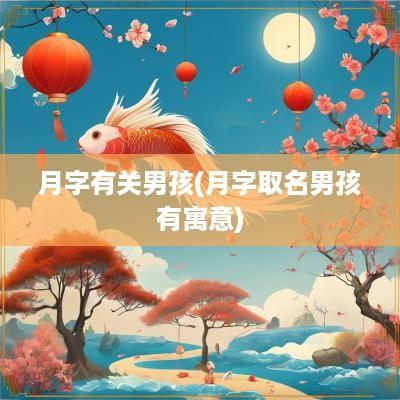 月字有关男孩(月字取名男孩有寓意)