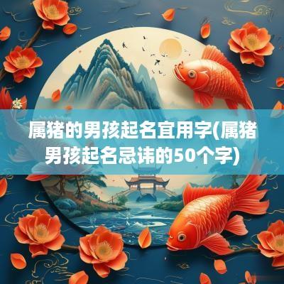 属猪的男孩起名宜用字(属猪男孩起名忌讳的50个字)