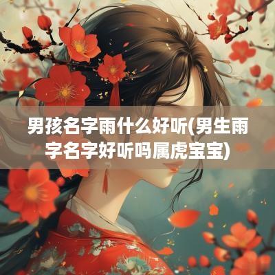 男孩名字雨什么好听(男生雨字名字好听吗属虎宝宝)