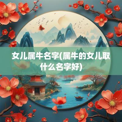 女儿属牛名字(属牛的女儿取什么名字好)