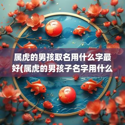 属虎的男孩取名用什么字最好(属虎的男孩子名字用什么字好)