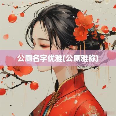 公厕名字优雅(公厕雅称)