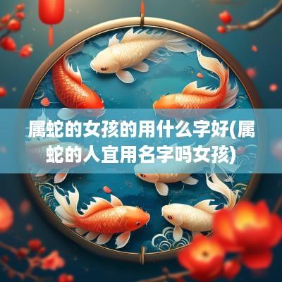 属蛇的女孩的用什么字好(属蛇的人宜用名字吗女孩)