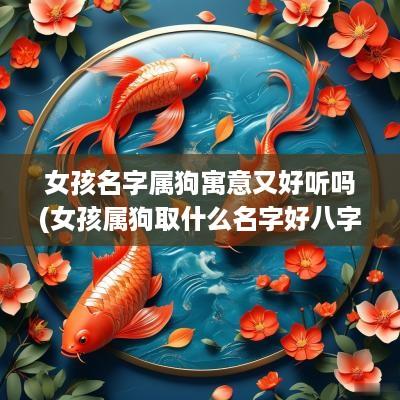 女孩名字属狗寓意又好听吗(女孩属狗取什么名字好八字)