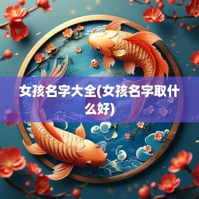 女孩名字大全(女孩名字取什么好)