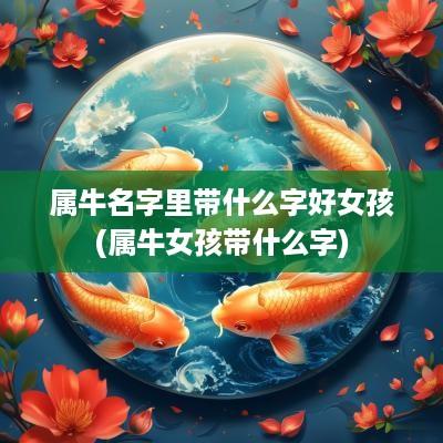 属牛名字里带什么字好女孩(属牛女孩带什么字)