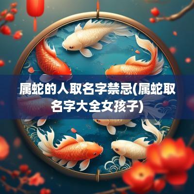 属蛇的人取名字禁忌(属蛇取名字大全女孩子)