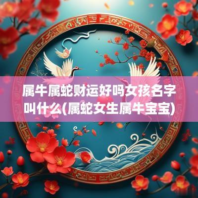 属牛属蛇财运好吗女孩名字叫什么(属蛇女生属牛宝宝)
