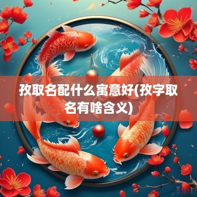 孜取名配什么寓意好(孜字取名有啥含义)