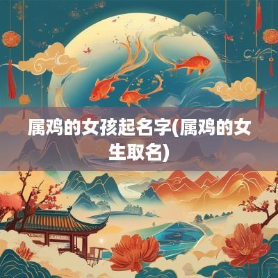 属鸡的女孩起名字(属鸡的女生取名)
