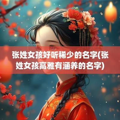 张姓女孩好听稀少的名字(张姓女孩高雅有涵养的名字)