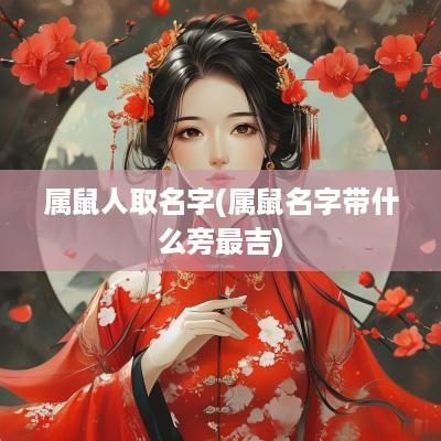属鼠人取名字(属鼠名字带什么旁最吉)