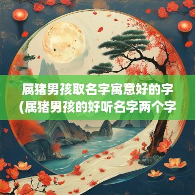 属猪男孩取名字寓意好的字(属猪男孩的好听名字两个字大全)