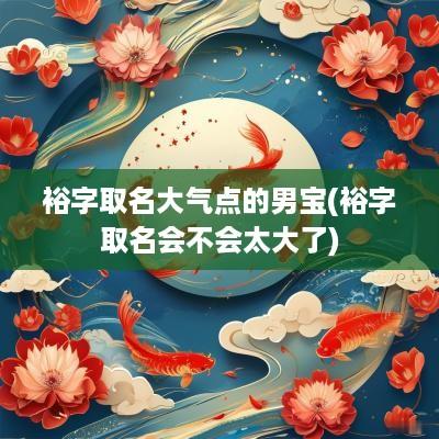 裕字取名大气点的男宝(裕字取名会不会太大了)